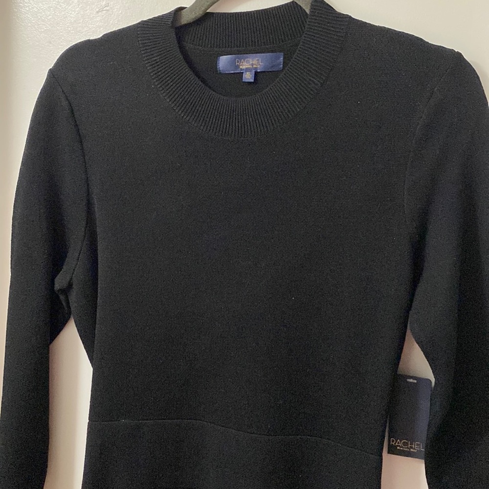 Rachel Roy Cut Out Back Black Dress - Size XL